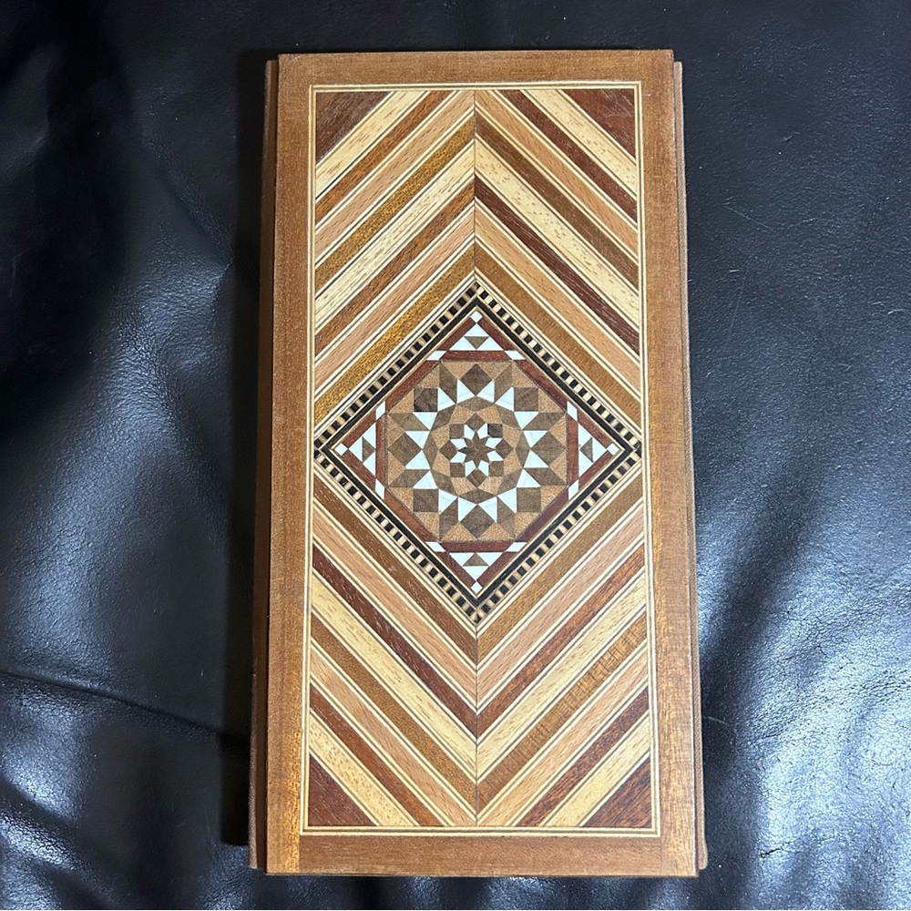 Artisan Wood marquetry inlay pattern address book